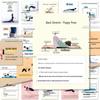 Yoga Posture Stickers & Cards: Wellness Exercise Tools for Home or Studio