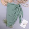 Elegant Swimwear Skirt Easy Match Polyester Strap Design Solid Swimsuit Skirt for Beach