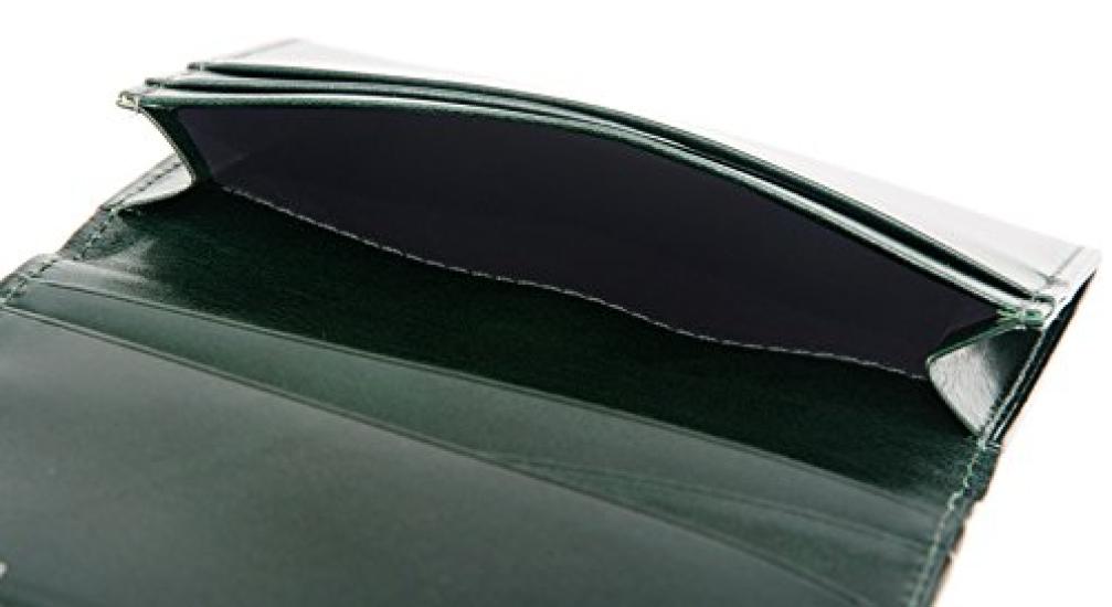 URUSHI Lacquer Business Card Holder with Genuine Made In Day 4330 [CYPRUS] - - Sasagusset, Leather, Japan, Father's Gift, Green,