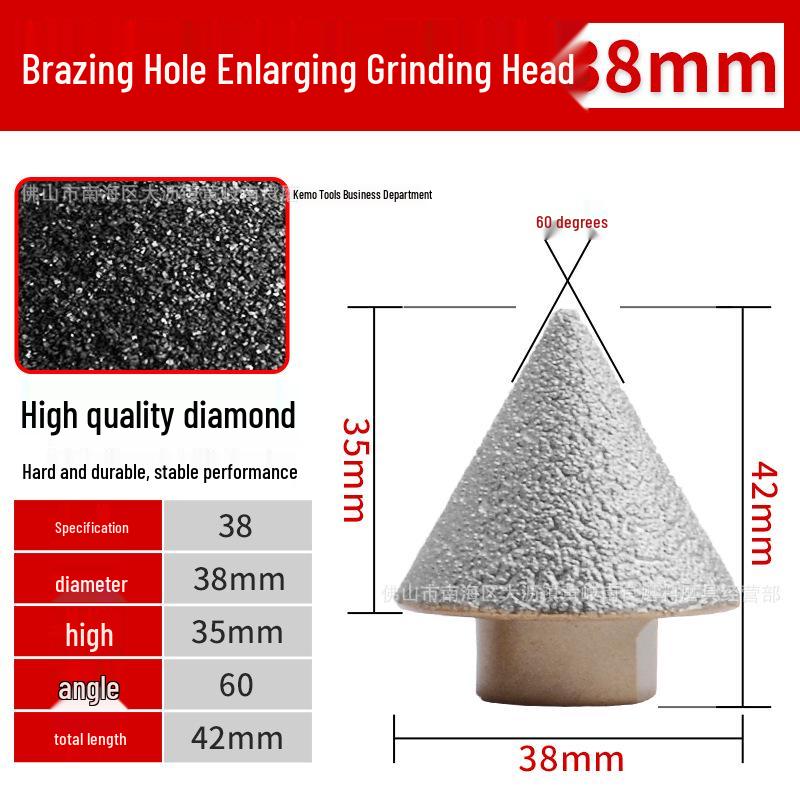 Brazed Diamond Chamfering Drill Bit for Glass, Tile, and Stone