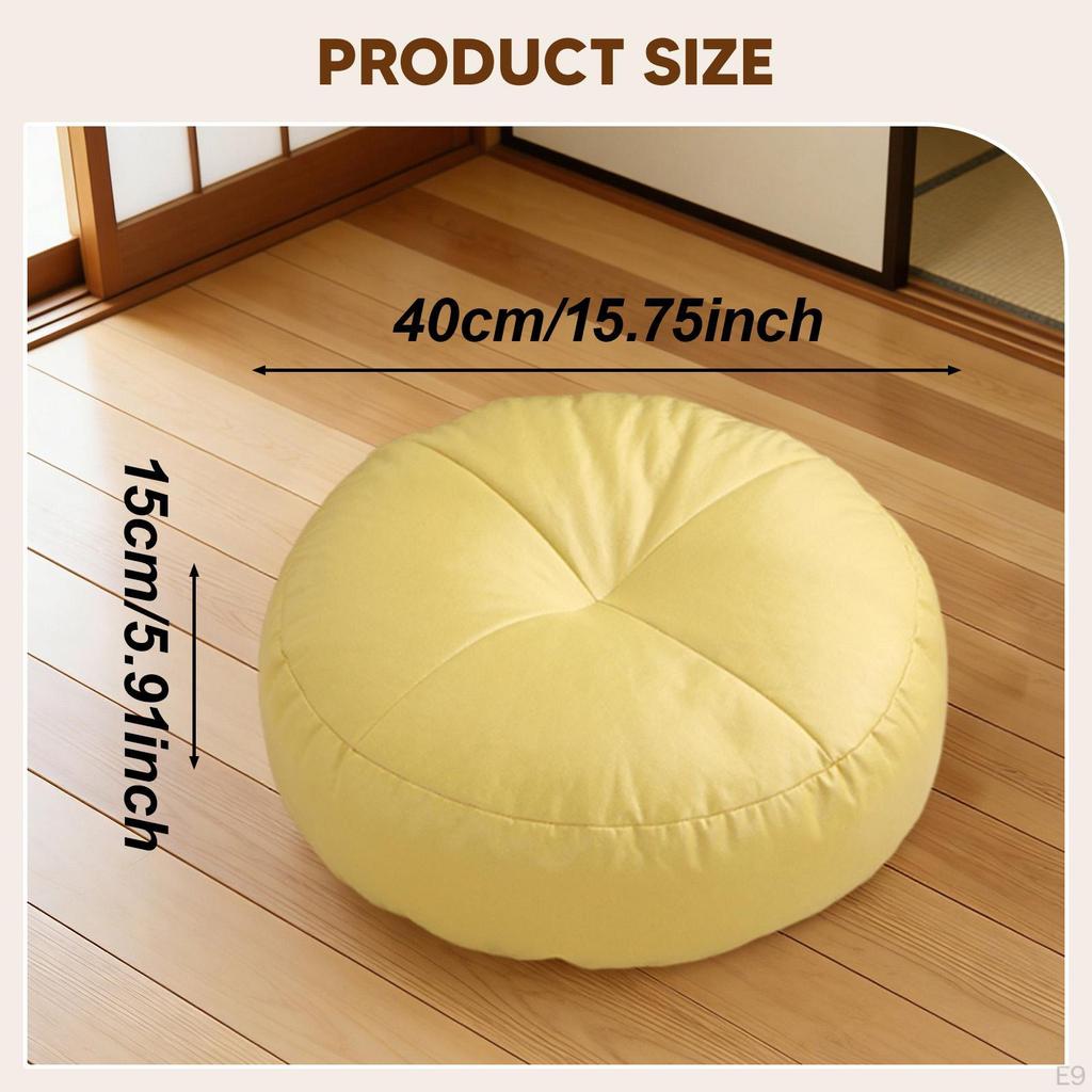 40 X Cm Seat Cushion/Floor Cushion, Easy to Clean, Round, Versatile, Tatami Base,