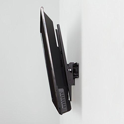 Amazon Basics TV Wall Mount, Tilt, Heavy Duty, for TVs 94cm-203cm, Holds Up To 54kg, Black