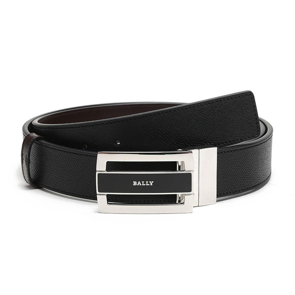 Bally Striped Leather Wallet And Belt Gift Box Set Men Accessories Black Brown BALLY-GIFTBOX-FT-50