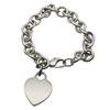 Used TIFFANY&Co. Bracelet Return To Heart Tag Silver925 34.6g Silver Plate