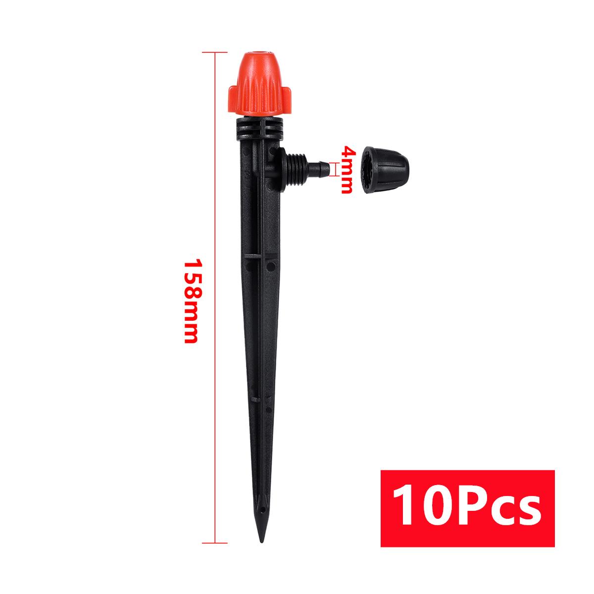 

10/100Pcs Adjustable Drip Irrigation System Nozzles 4/7mm Hose Scattering Spiked Sprinklers Lawn Irrigation Atomization Cooling