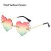 Fire Heart Shaped Sunglasses for Women Men Flame Love Sun Glasses Party Favor Eyewear Unique Halloween Glasses Costume Accessory