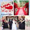 200pcs Lace Heart Confetti Decoration - Romantic Decoration for Valentine's Day Mother's Day Birthday Anniversary Thanksgiving Christmas