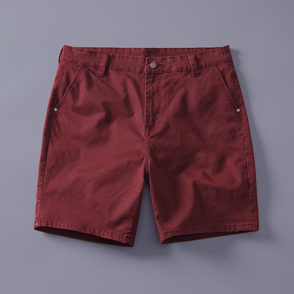 Reine Baumwolle Stretch Viertelhose Herren Amerikanisch Lässig Jeans Sommer Trend Schlank Gerade Arbeitskleidung Viertelshorts