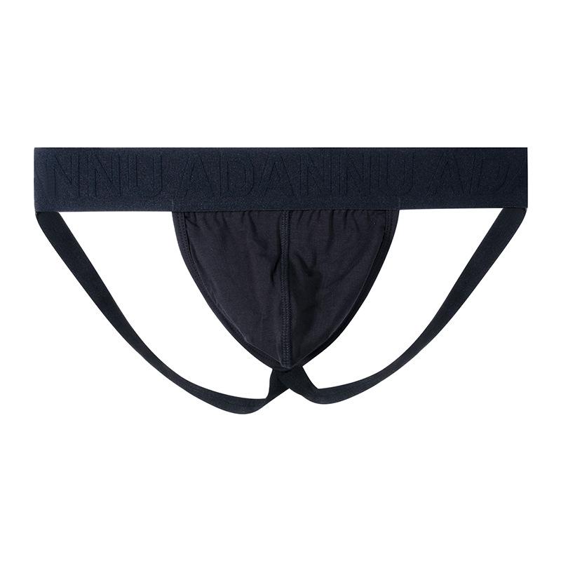 Men's Modal T-Back Thongs, Breathable Low Rise Underwear with Hip Lifting Support, Comfortable Elastic Jockstrap Style Panties