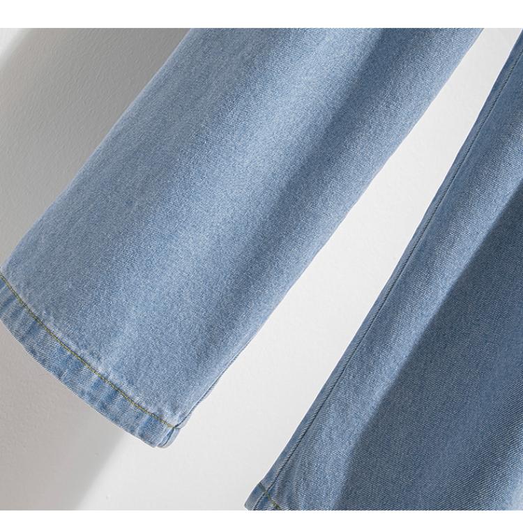 MOJTA Women Spring Autumn Plus Size Casual Loose Pants Hight Waist Jeans