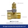 All-Copper Three-Way Ball Valve for Water Purifiers (4 To 2 Model)