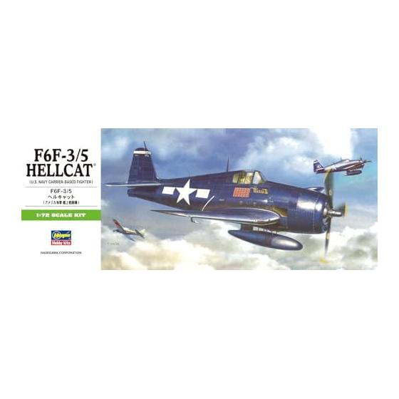 Hasegawa 1/72 US Navy F6F-3/5 Hellcat Plastic Model B11