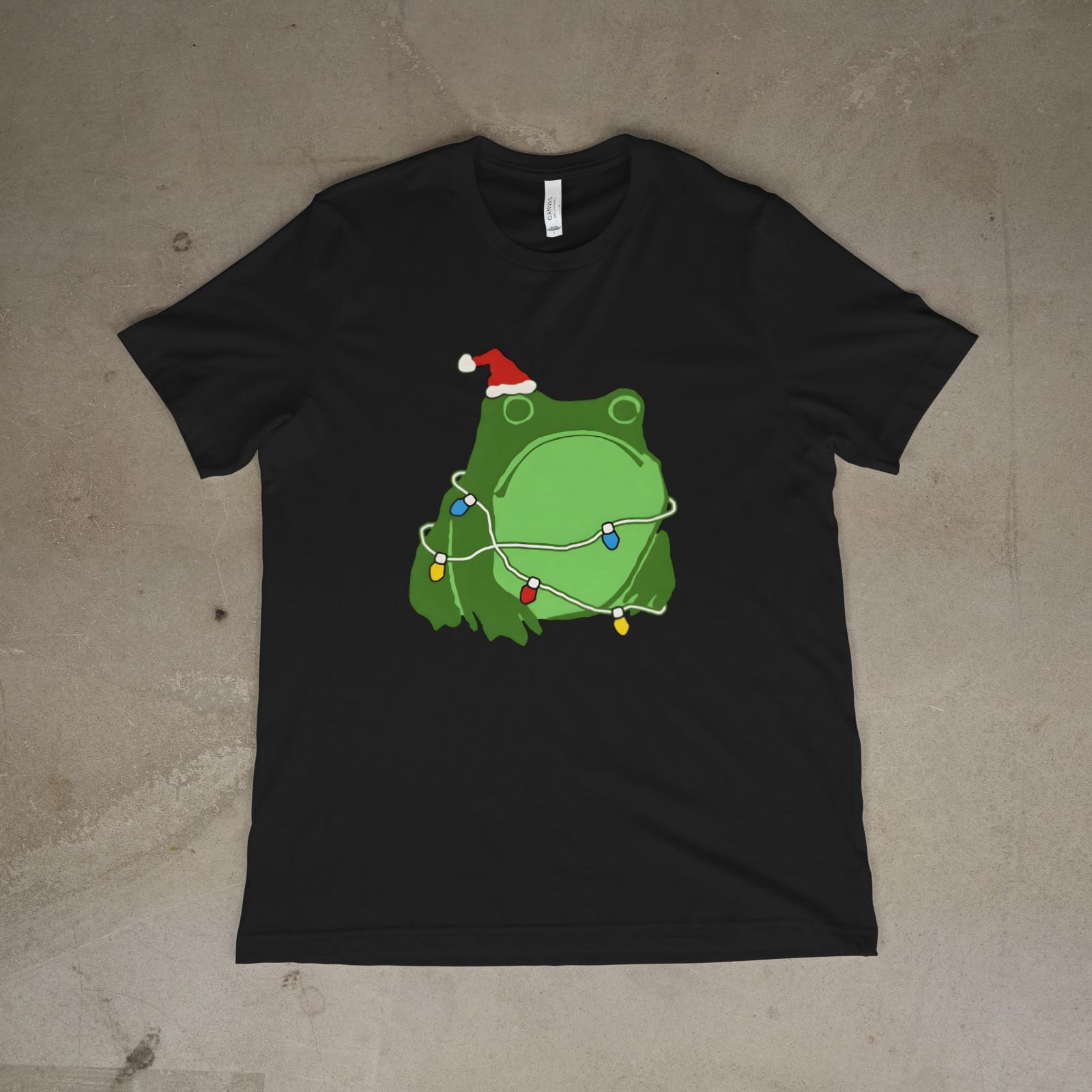 Japanese Art Frog Funny Ugly Christmas T-Shirt Men Women Kids 4XL