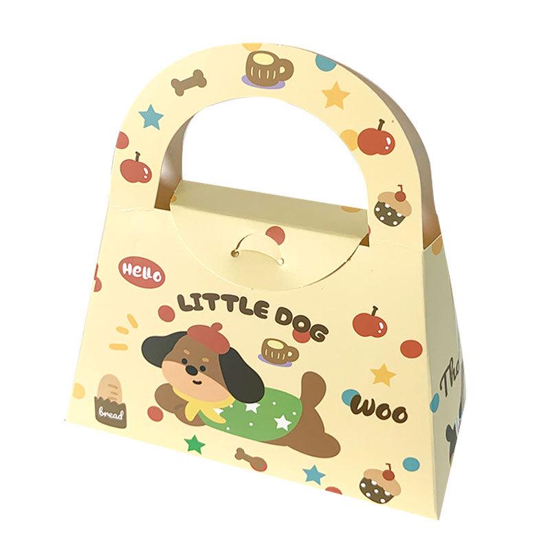 Chinese Valentine's Bear Schoolbag Graduation Candy Box - Birthday & Baby Gift Souvenir - Portable Paper Gift Box