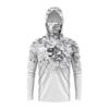 Mens Outdoor Long Sleeve Fishing Clothes UV Clothing Hooded Coat Sunscreen Breathable Anti Mosquito Dry Thin Fishing Shirt