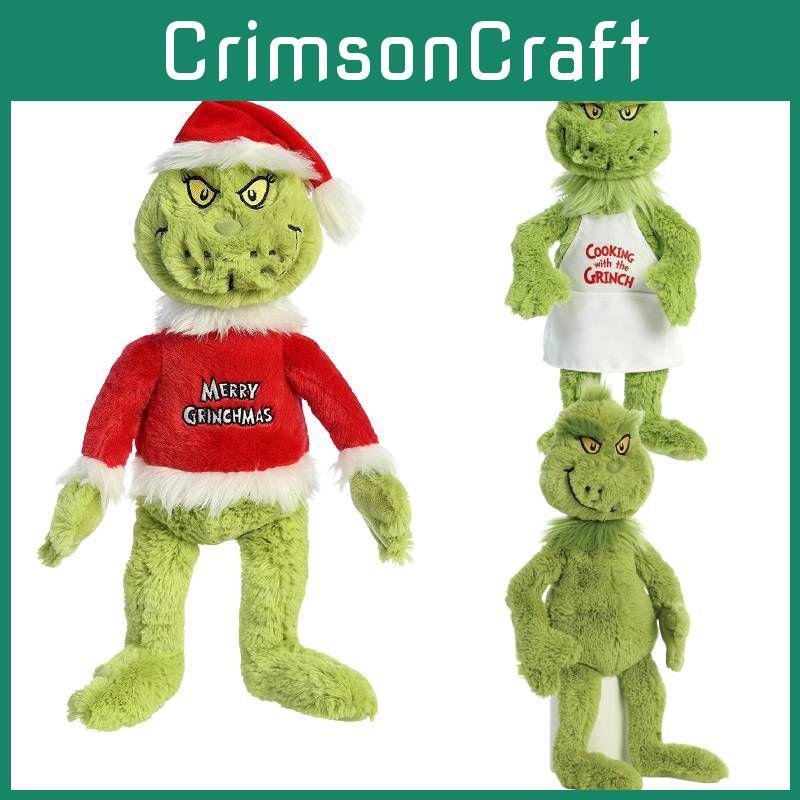 Grinch Crăciun Bucătari Costumează Jucării de Pluș Păpuși Umplute Cadou pentru Copii Moale Drăgălaș