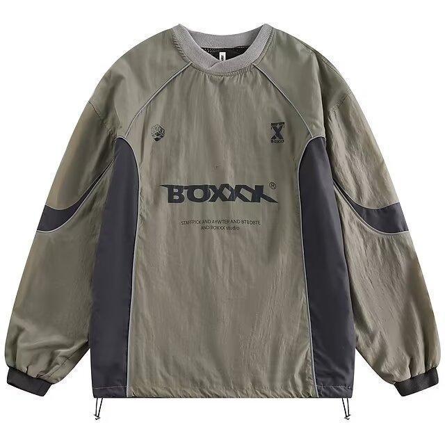 

Unisex Retro Pullover Sweater: Functional, Loose-Fit, Long-Sleeve Jacket for Spring & Autumn M зелёный