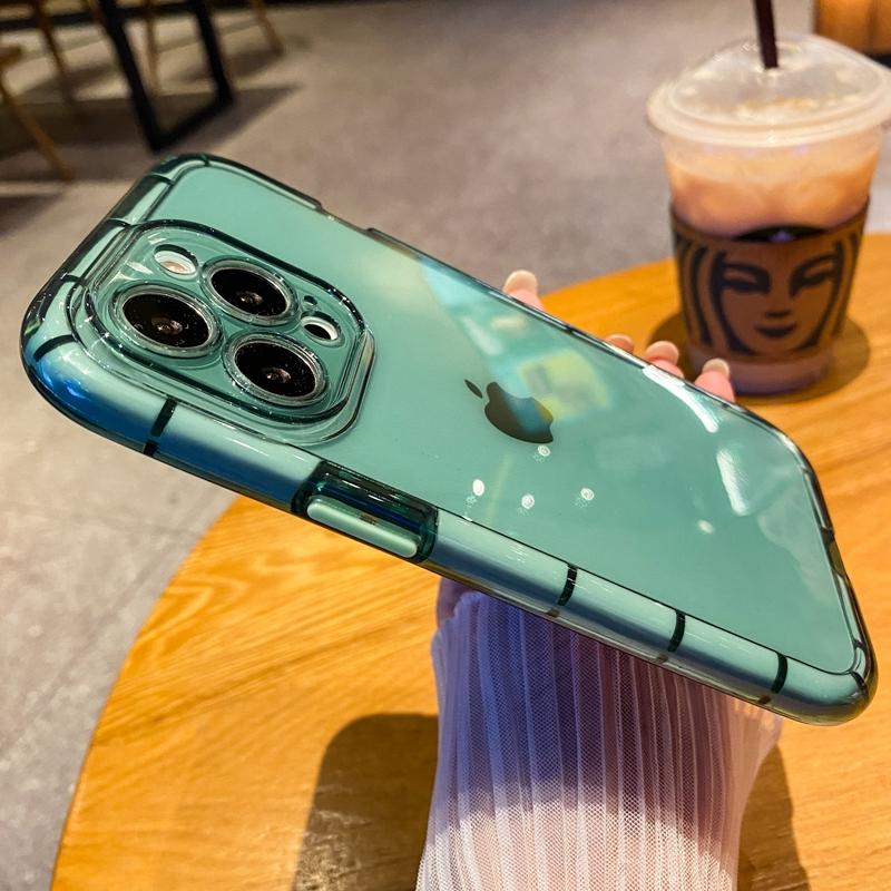 Luxury Fluorescence Bumper Phone Case For iPhone 11 12 13 Pro Max X XR XS 7 8 Plus Shockproof Clear Soft Silicone Cover