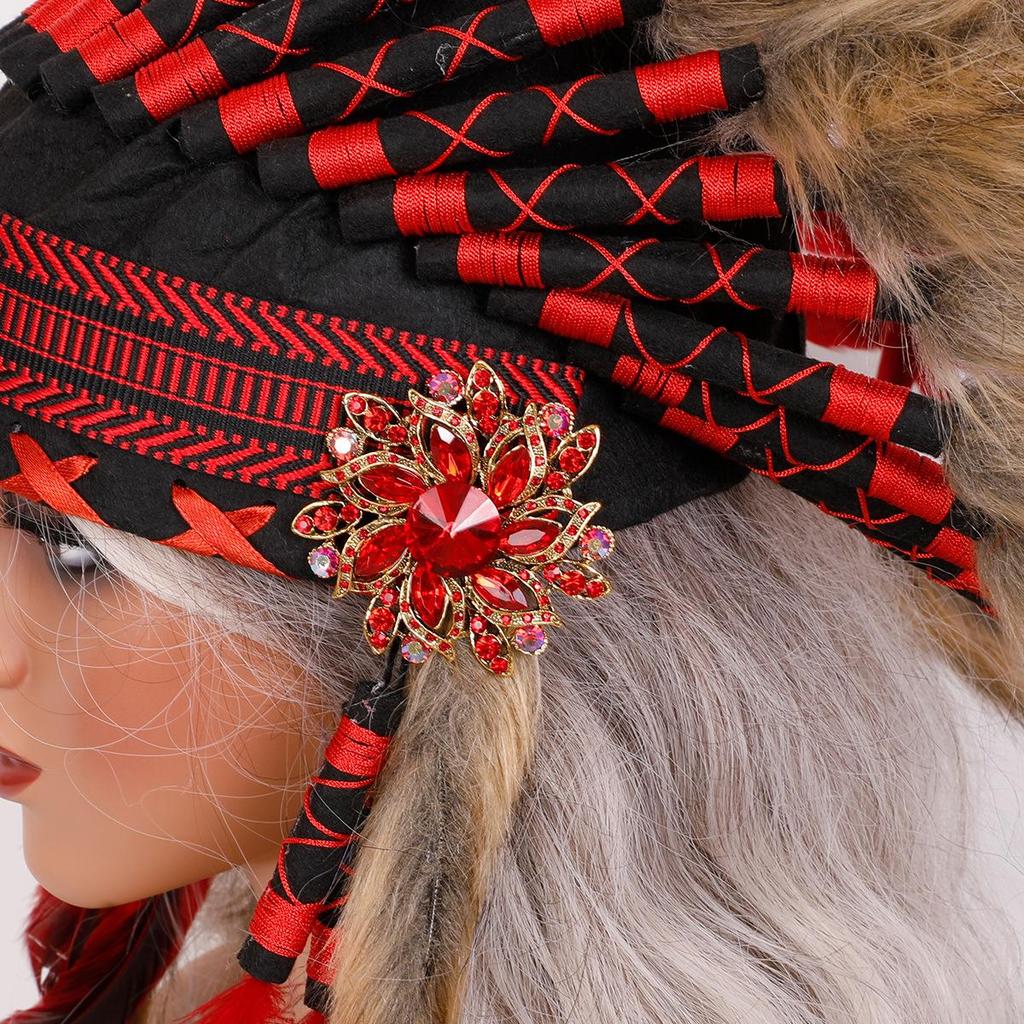 Halloween Feather Headdress: Indian-Inspired Accessory for Christmas & Thanksgiving