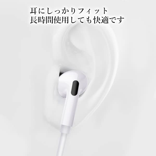 Wired Headphones with 3.5mm Stereo Mini Plug, In-Ear Type, with Microphone and Speaker, for Teleworking and Android Devices