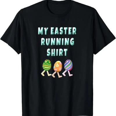 Funny Easter 5K Running Team T Shirt Cute Egg Runner