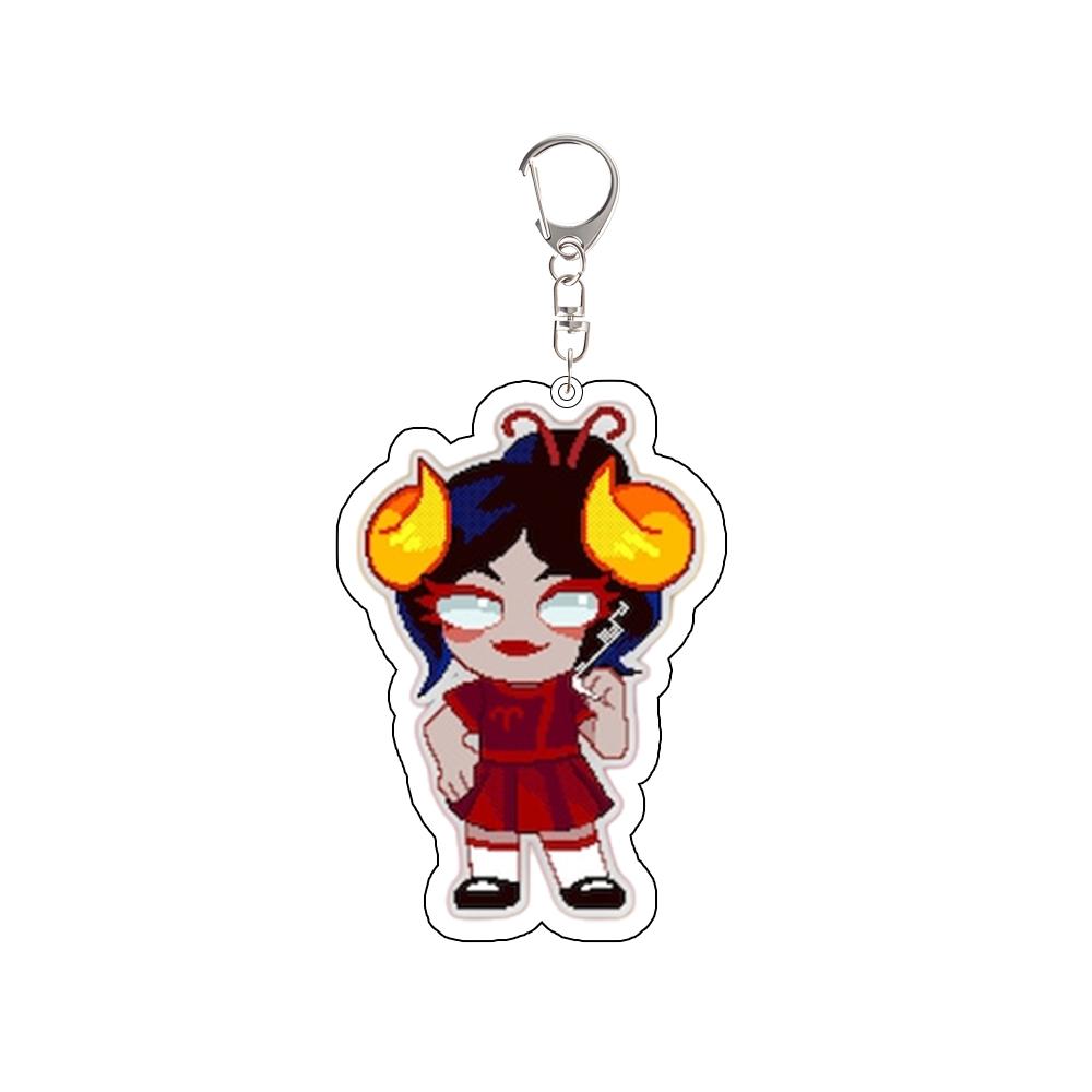 

For Acrylic Keychain Eridan Ampora Tavros Nitram Sollux Captor Equius Zahhak Nepeta LeiJon Accessories Valentine s Day Gift