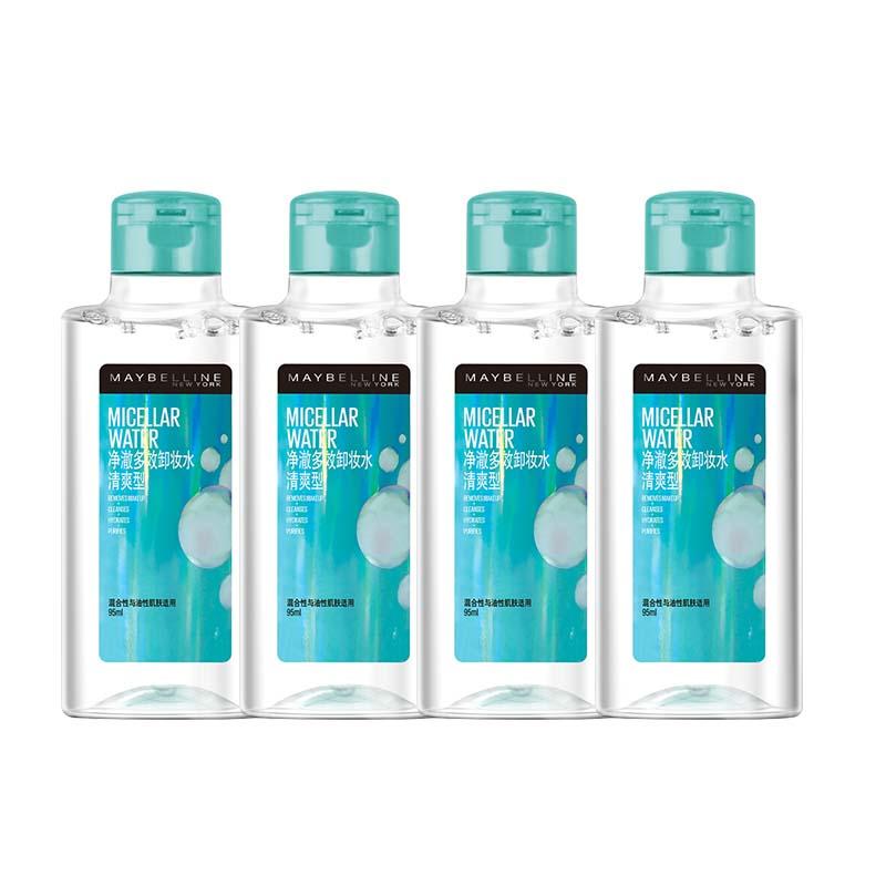 Maybelline , clear, multi-effect makeup remover, soothing, moisturizing and cleansing Refreshing type 95ml2-95ml4 коричневый