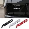 Car four-wheel drive logo stickers AWD car logo body stickers 3D modified metal stickers Internet celebrity creative AWD decorative tail box stickers
