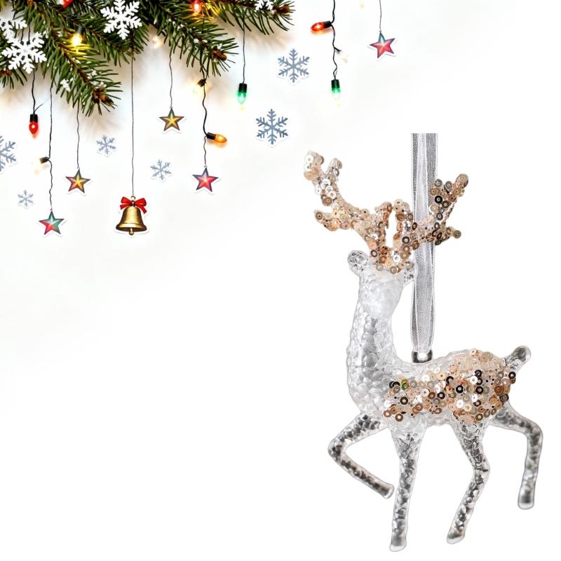 Shatterproof Acrylic Snowflakes Hanging Decorations For Indoor and Outdoor Christmas Displays