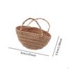 1/12 Dollhouse Hand Woven Bag Mini DIY Model Micro Landscape Ornament Miniature Storage Basket