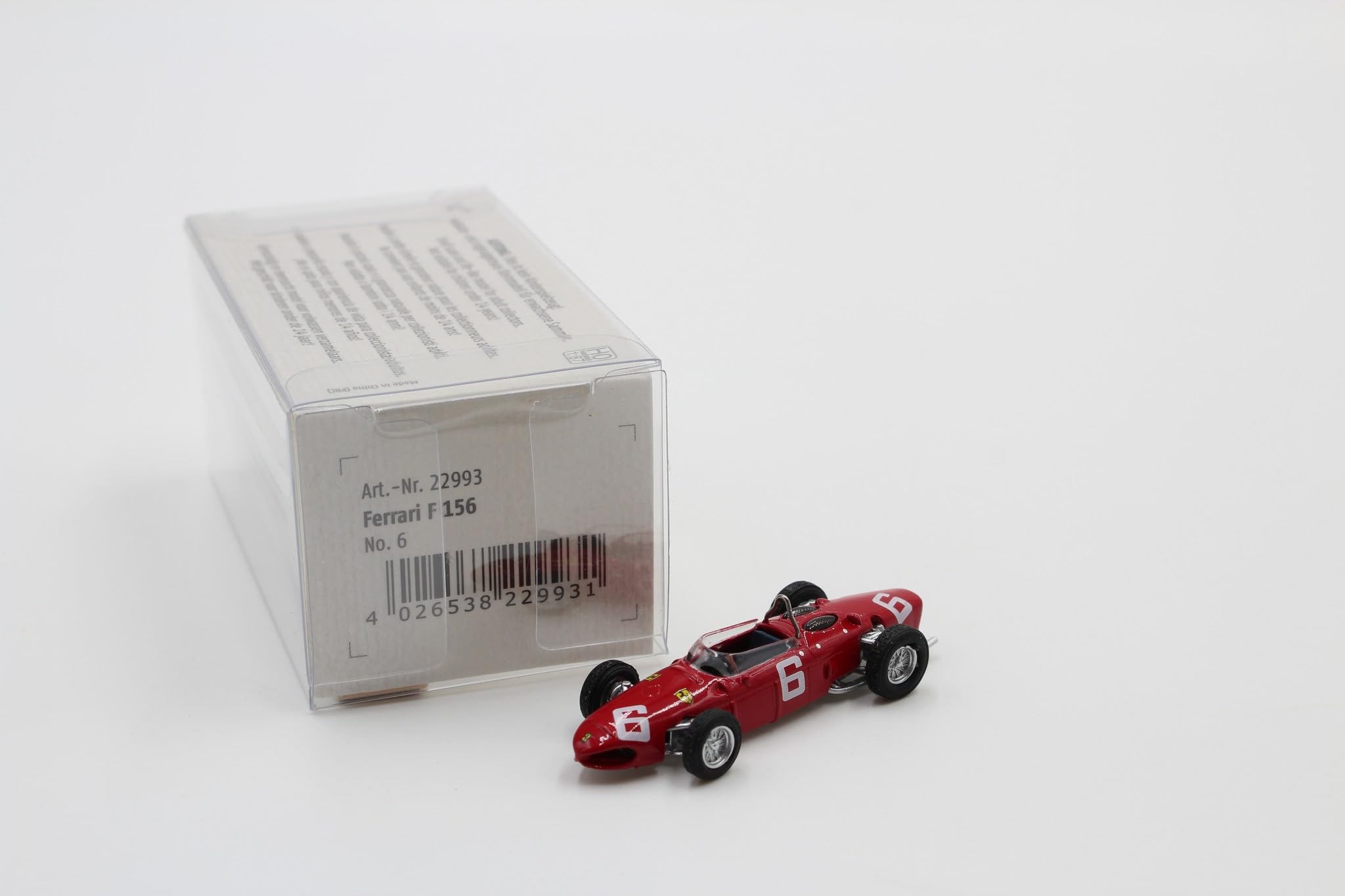 

Brekina Scale HO Scale Ferrari F1 Ritchie Ginther 1961 Diecast Car 1/87 F156#6