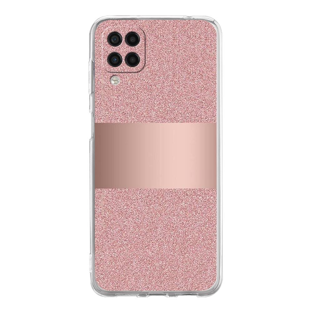 Gold Pink Rose Glitter Hearts Phone Case For Samsung A51 A71 A21S A12 A11 A31 A41 A03S A22 A13 A33 A73 A53 A52 A32 5G A23 Cover
