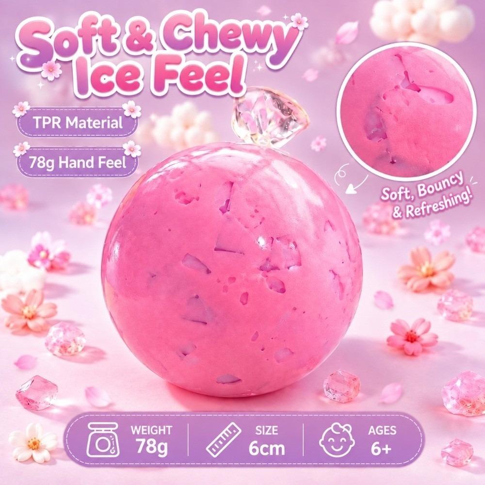 Soft Texture Stress Ball Squeezable Stress Relief Fidget Squeeze Toy  Sensory Play