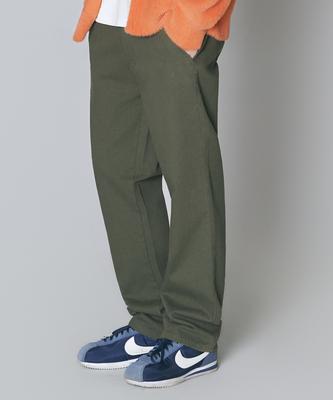 Seutaendeuobeo Straight Chino Pants [Olive Green]