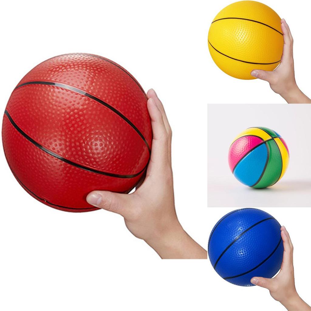 Pvc Inflatable Basketball Durable Outdoor Sports Ball For Kids 18cm Blue