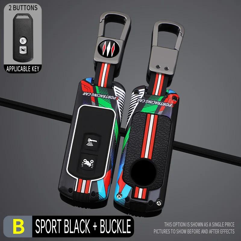 CPO1 Racing Style Metal Key Case Cover For Honda Motorcycle SH125 Forza 350 250 750 ADV 150 X-ADV SH150i SH300 150 PCX125 Accesorios