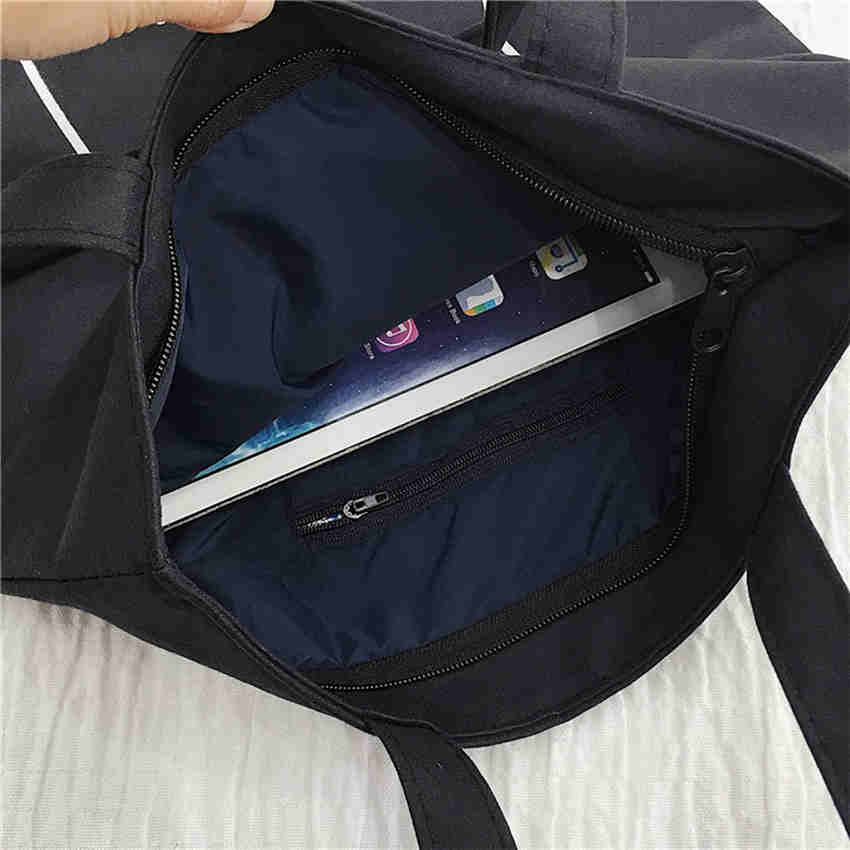 Ladies Canvas Handbags Cute Cat Pattern Shopping BagTravel Eco Reusable Shopper Bags