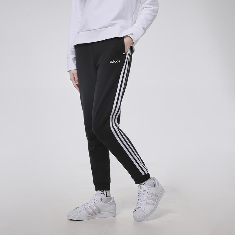 Adidas Classic Three-Stripe Knit Joggers Women Bottoms Black GP7131