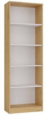 Onyx R60 Bookcase, Artisan Oak, White