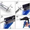 Wall Anchor Screws Gun Heavy Duty Metal Tool Hollow Wall Anchors Gun Plasterboard Fixing Gun Cheville with 72pcs Molly Bolt