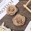 Home Decor Party Supplies Retro Wedding Decoration Jute Burlap Handmade Flowers Natural Hessian