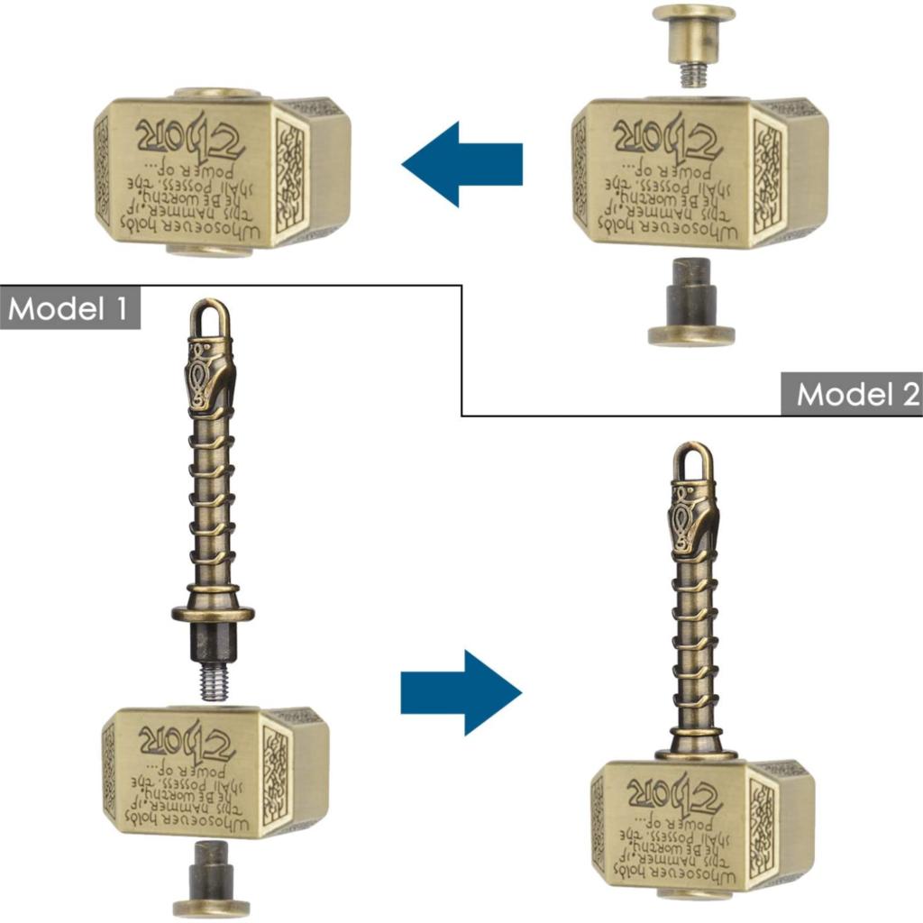 Lustiger Metallhammer Kinetisches Rotierendes Taschenspielzeug Fidget Spinner Geburtstags-Weihnachtsgeschenk Kinder Erwachsene Stressabbau Spielzeug Fingerspitzen-Spielzeug