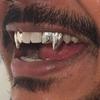 Fashion Body Jewelry Glossy Teeth Caps Halloween Cosplay Tooth Decoration DIY Double Fangs Punk Hip Hop Unisex Tiger Teeth