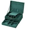 Emerald Velvets Jewelry Organizers Vintage Inspired Storage Box Secure Compartments For Jewelry Care