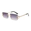 New trimmed rimless glasses featuring devil claw frame sunglasses fashionable and colorful eye-catching sunshade sunglasses