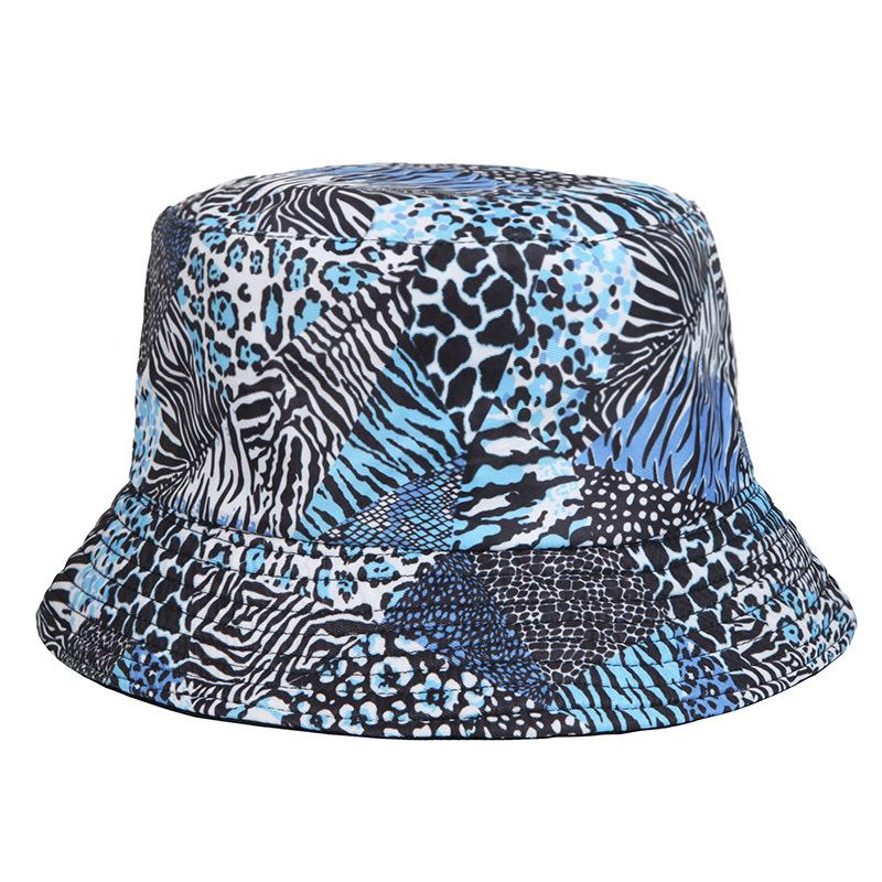 

Spring/Summer Colorful Zebra Patchwork Print Women s Fashion Bucket Hat