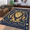 Kings of Leon Youth and Young Manhood Album Poster Lion King Spades Gold Art novelty floor mat rug for office studio entryway decor