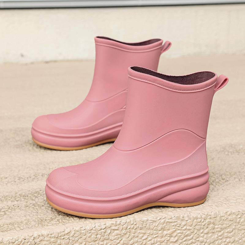 Women's Fashion Versatile Soft-soled Non-slip Rain Boots