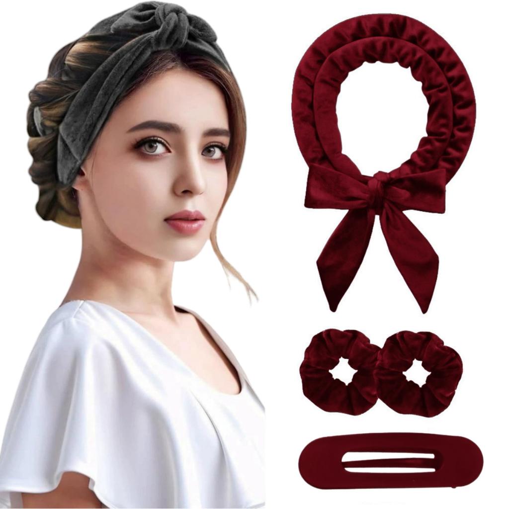 Heatless Curling Rod Headband Soft Hair Curler No Heat Hair Rollers Curlers Lazy Sleeping Curls Curling Hairband Styling Tools