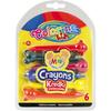 Animal Wax Crayons 6 Colors Colorino